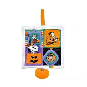 Peanuts Halloween Deluxe Crinkle Square with Teether On The Go Great Pumpkin